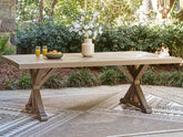 Best Deals Furniture - Ashley Furniture - Laguna Heights Outdoor Dining Table - RECT Dining Table w/UMB OPT - PCP790-625