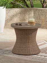 Best Deals Furniture - Ashley Furniture - Laguna Heights Outdoor End Table - Round End Table w/UMB OPT - PCP790-706