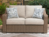 Best Deals Furniture - Ashley Furniture - Laguna Heights Outdoor Loveseat with Cushion - Loveseat w/Cushion - PCP790-835
