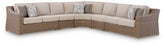 Best Deals Furniture - Ashley Furniture - Laguna Heights 5-Piece Outdoor Sectional - 5-Piece Outdoor Sectional - PCP790P3