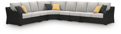 Best Deals Furniture - Ashley Furniture - Beachcroft 6-Piece Outdoor Sectional - 6-Piece Outdoor Sectional - P792P7