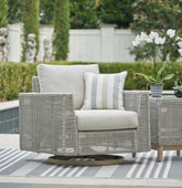 Best Deals Furniture - Ashley Furniture - Seton Creek Outdoor Swivel Lounge with Cushion - Swivel Lounge w/ Cushion - P798-821