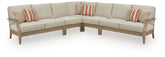 Best Deals Furniture - Ashley Furniture - Clare View 5-Piece Outdoor Sectional - 5-Piece Outdoor Sectional - P801P12