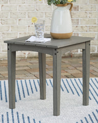 Best Deals Furniture - Ashley Furniture - Visola Outdoor End Table - Square End Table - P802-702