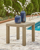 Best Deals Furniture - Ashley Furniture - Silo Point Outdoor End Table - Square End Table - P804-702