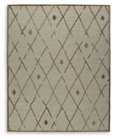Best Deals Furniture - Ashley Furniture - Guyford 8' x 10' Rug - 8' x 10' Rug / Beige/Brown - R406871