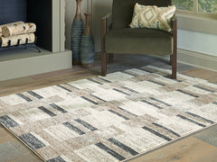 Best Deals Furniture - Ashley Furniture - Alstone 5'3" x 7' Area Rug - 5'3" x 7' Area Rug / Multi - R407732