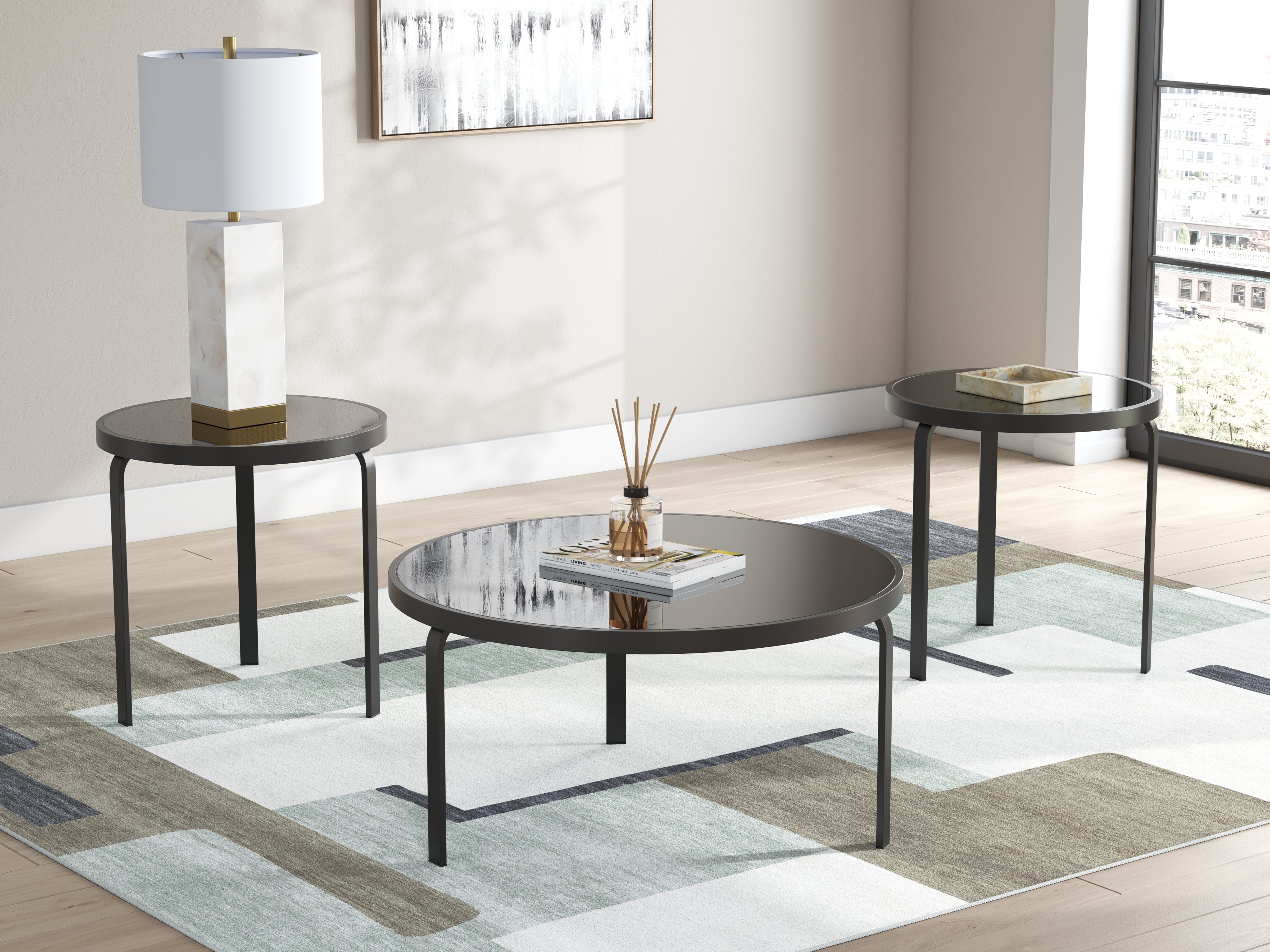 Best Deals Furniture - Ashley Furniture - Dorylin Table (Set of 3) - Occasional Table Set (3/CN) - T139-13