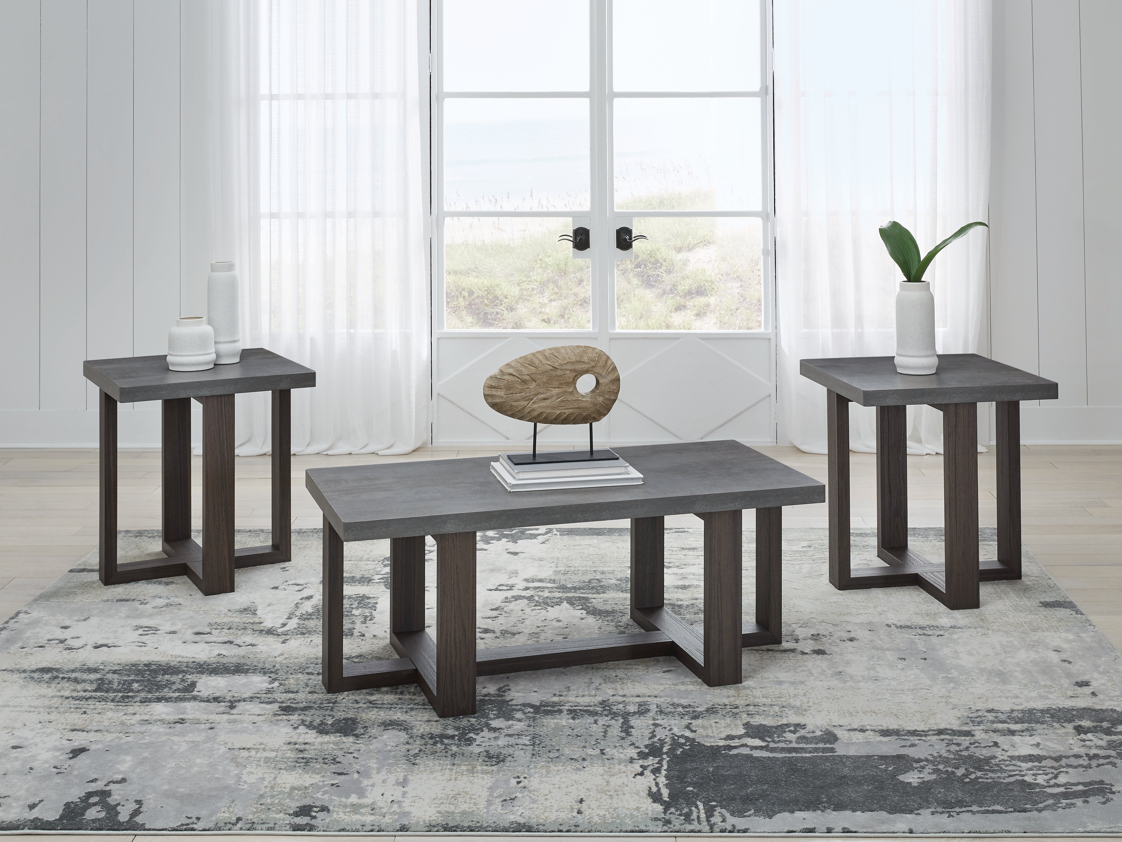 Best Deals Furniture - Ashley Furniture - Dynnford Table (Set of 3) - Occasional Table Set (3/CN) - T216-13