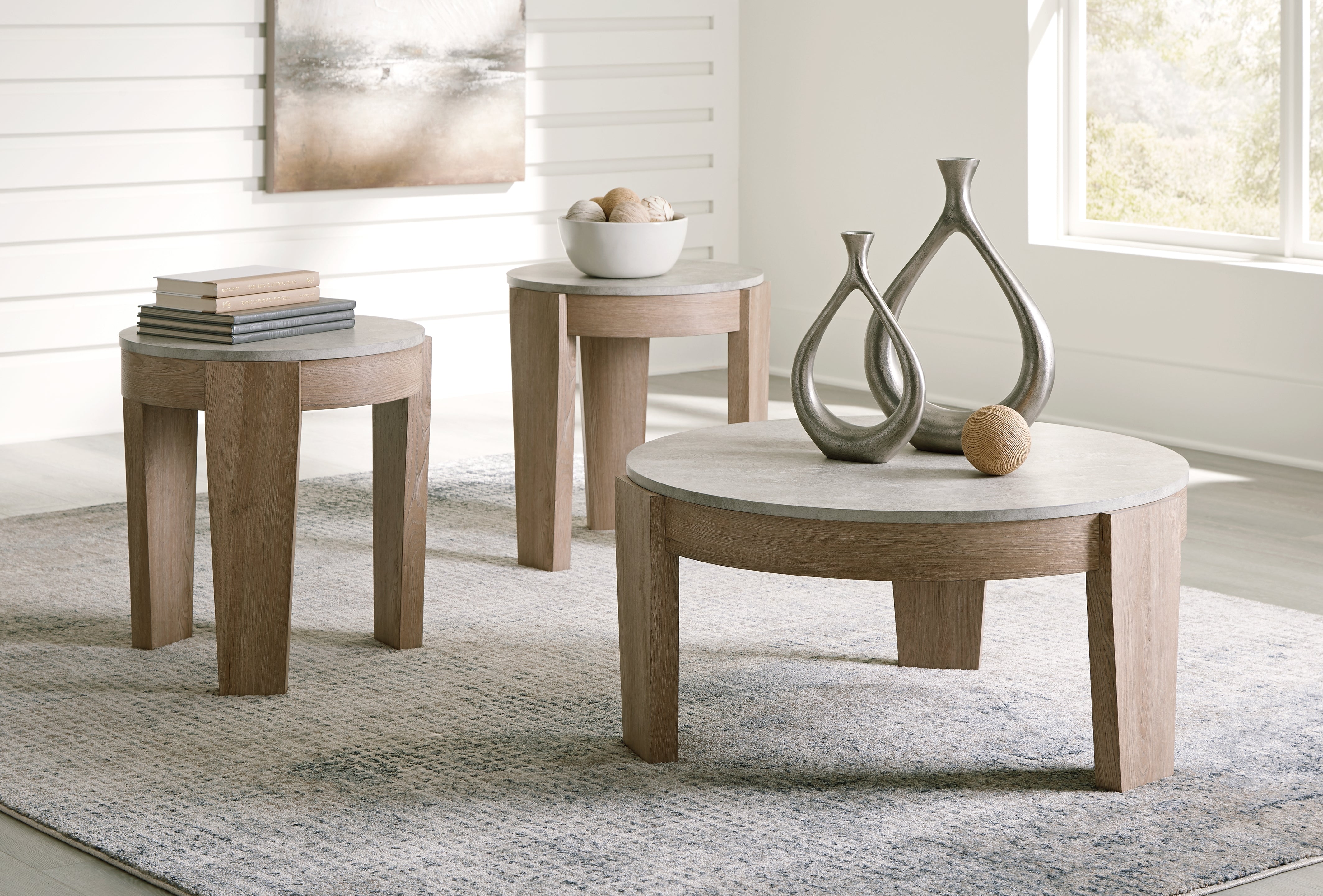 Best Deals Furniture - Ashley Furniture - Guystone Table (Set of 3) - Occasional Table Set (3/CN) - T237-13