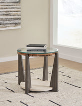 Best Deals Furniture - Ashley Furniture - Frazwa End Table - Round End Table - T432-6