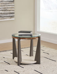 Best Deals Furniture - Ashley Furniture - Frazwa End Table - Round End Table - T432-6