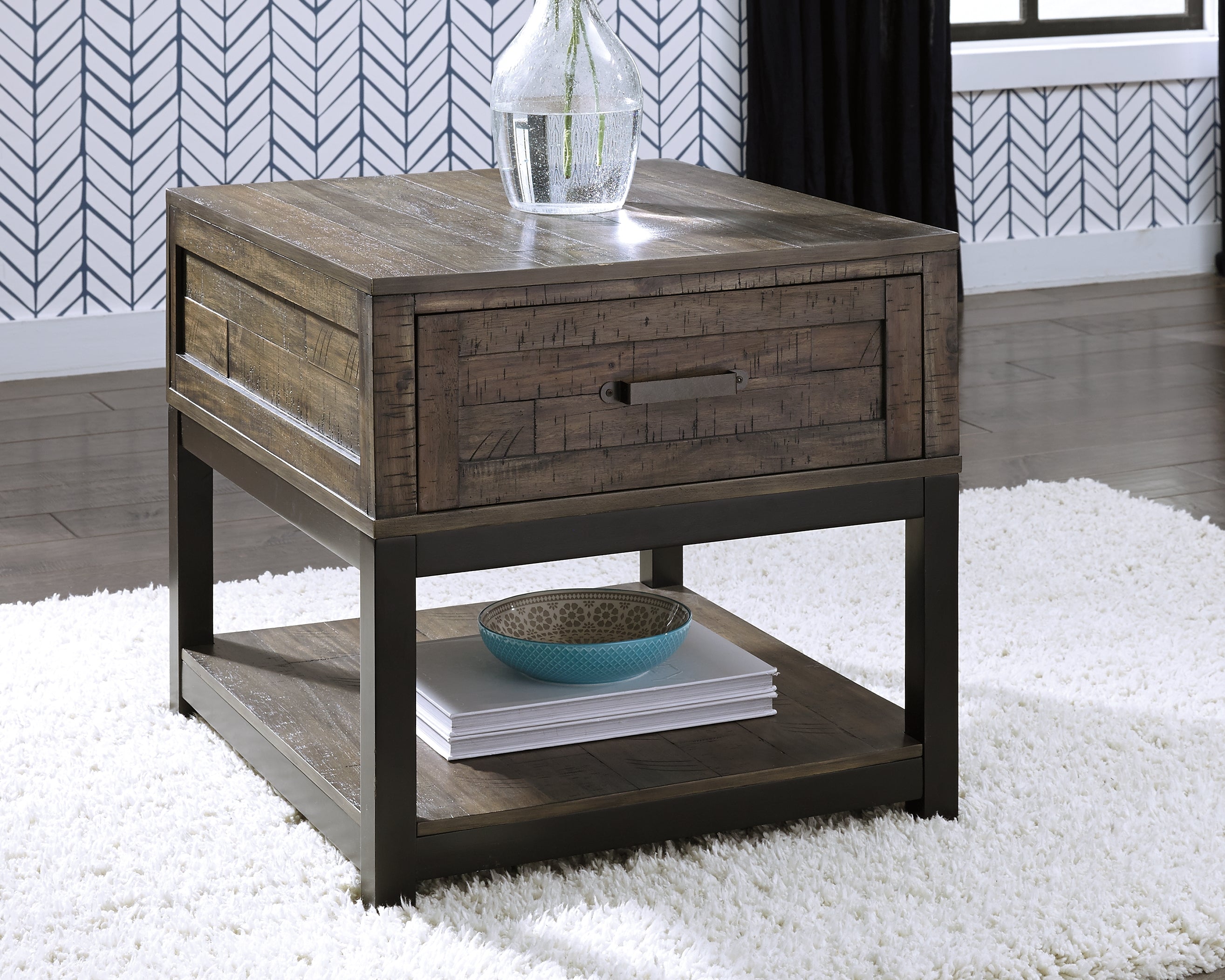 Best Deals Furniture - Ashley Furniture - Johurst End Table - Rectangular End Table - T444-3