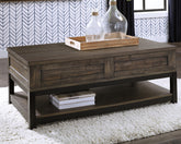 Best Deals Furniture - Ashley Furniture - Johurst Coffee Table with Lift Top - LIFT TOP COCKTAIL TABLE - T444-9