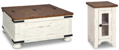 Best Deals Furniture - Ashley Furniture - Wystfield Coffee Table and Chairside End Table - Coffee Table and Chairside End Table - T459T4