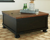 Best Deals Furniture - Ashley Furniture - Valebeck Coffee Table with Lift Top - Lift Top Cocktail Table - T468-00