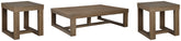 Best Deals Furniture - Ashley Furniture - Cariton Coffee Table and 2 End Tables - Coffee Table and 2 End Tables - T471T1