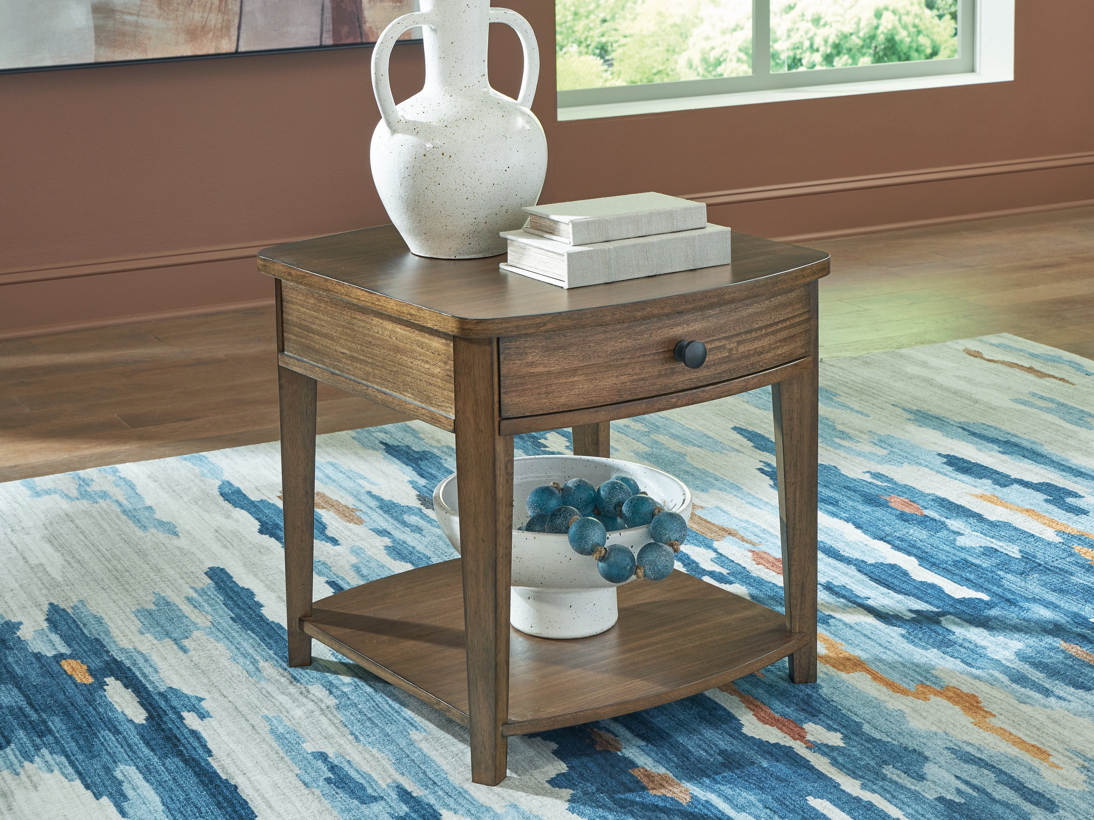 Best Deals Furniture - Ashley Furniture - Burkbyer End Table - Rectangular End Table - T513-3