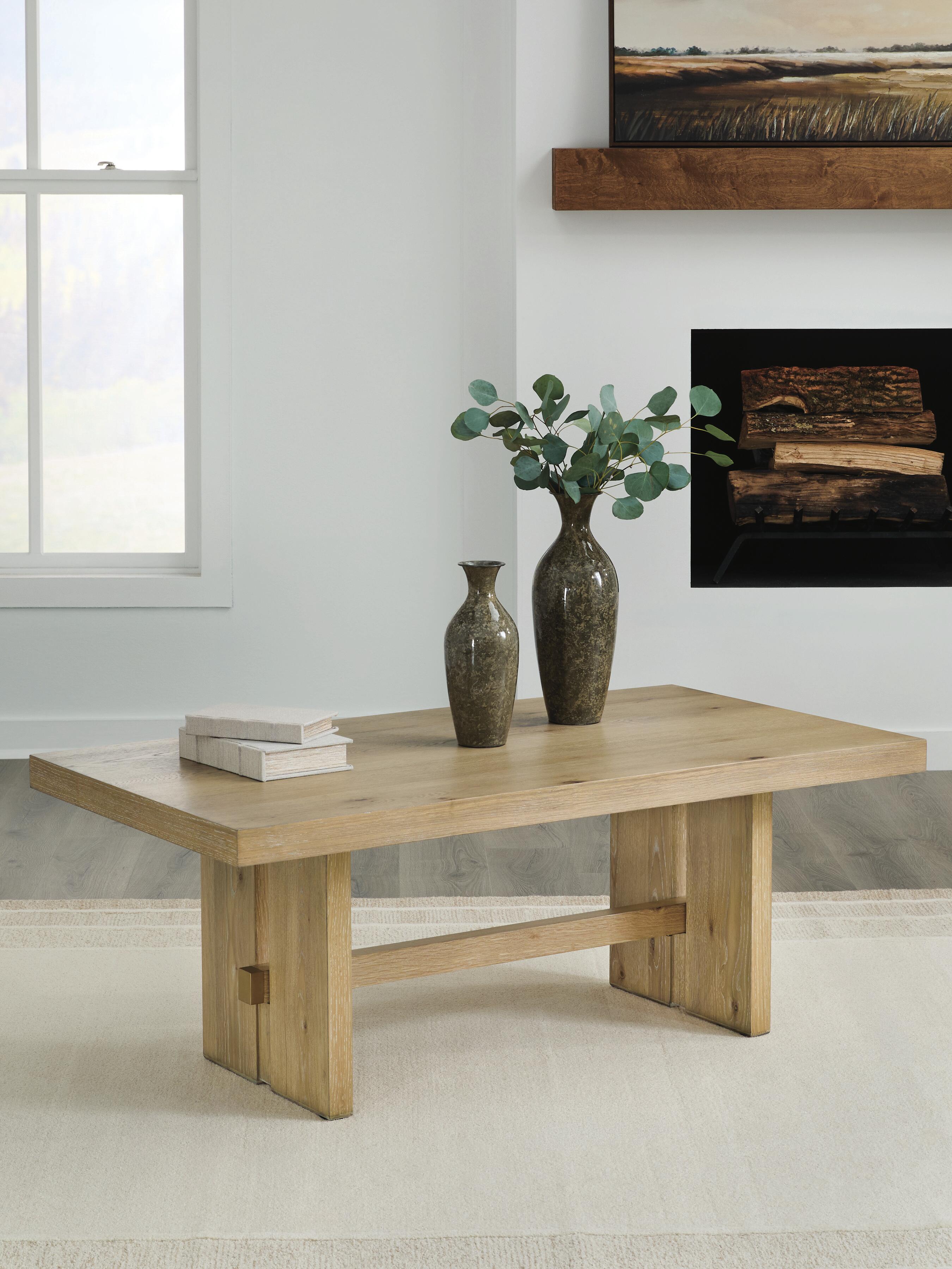 Best Deals Furniture - Ashley Furniture - Crendlin Coffee Table - Rectangular Cocktail Table - T537-1