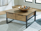 Best Deals Furniture - Ashley Furniture - Montia Lift-Top Coffee Table - Lift Top Cocktail Table - T602-00