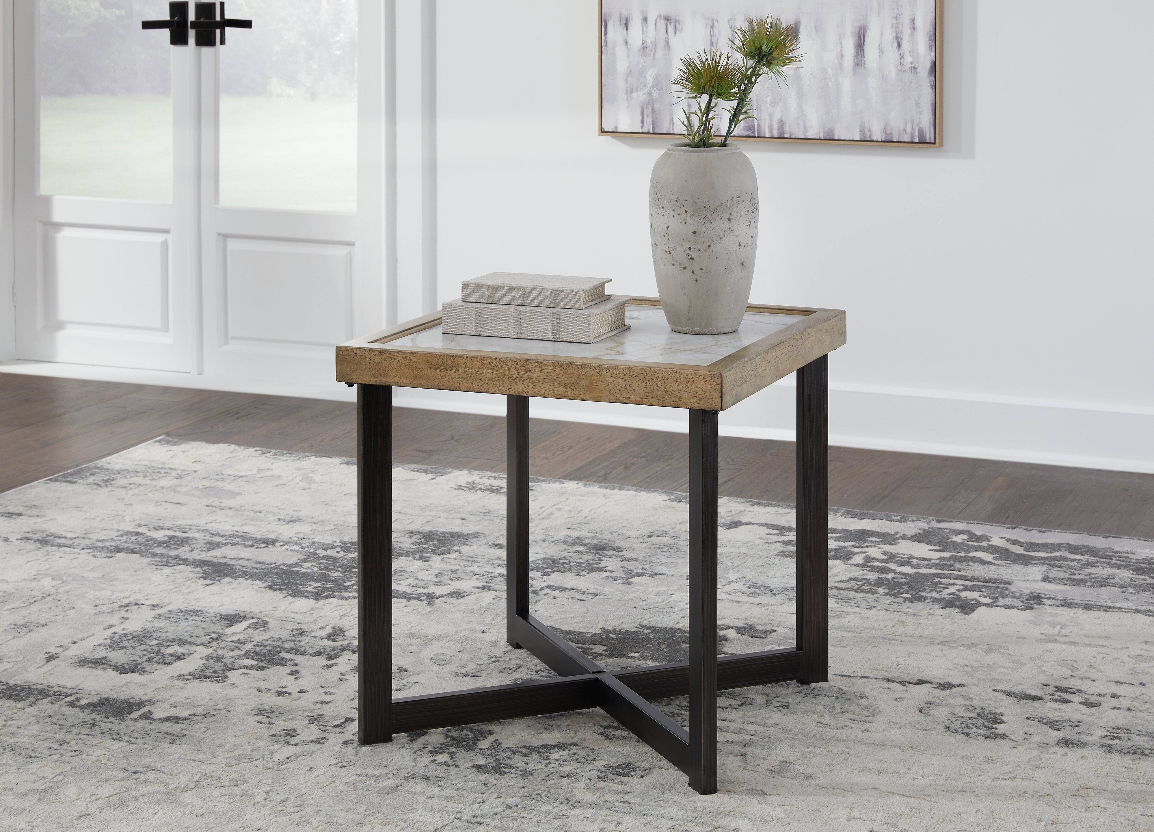 Best Deals Furniture - Ashley Furniture - Montia End Table - Square End Table - T632-2