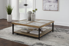 Best Deals Furniture - Ashley Furniture - Montia Coffee Table - Square Cocktail Table - T632-8