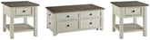 Best Deals Furniture - Ashley Furniture - Bolanburg Coffee Table and 2 End Tables - Coffee Table and 2 End Tables - T637T3