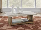 Best Deals Furniture - Ashley Furniture - Brendalhouse Coffee Table - Rectangular Cocktail Table - T642-1