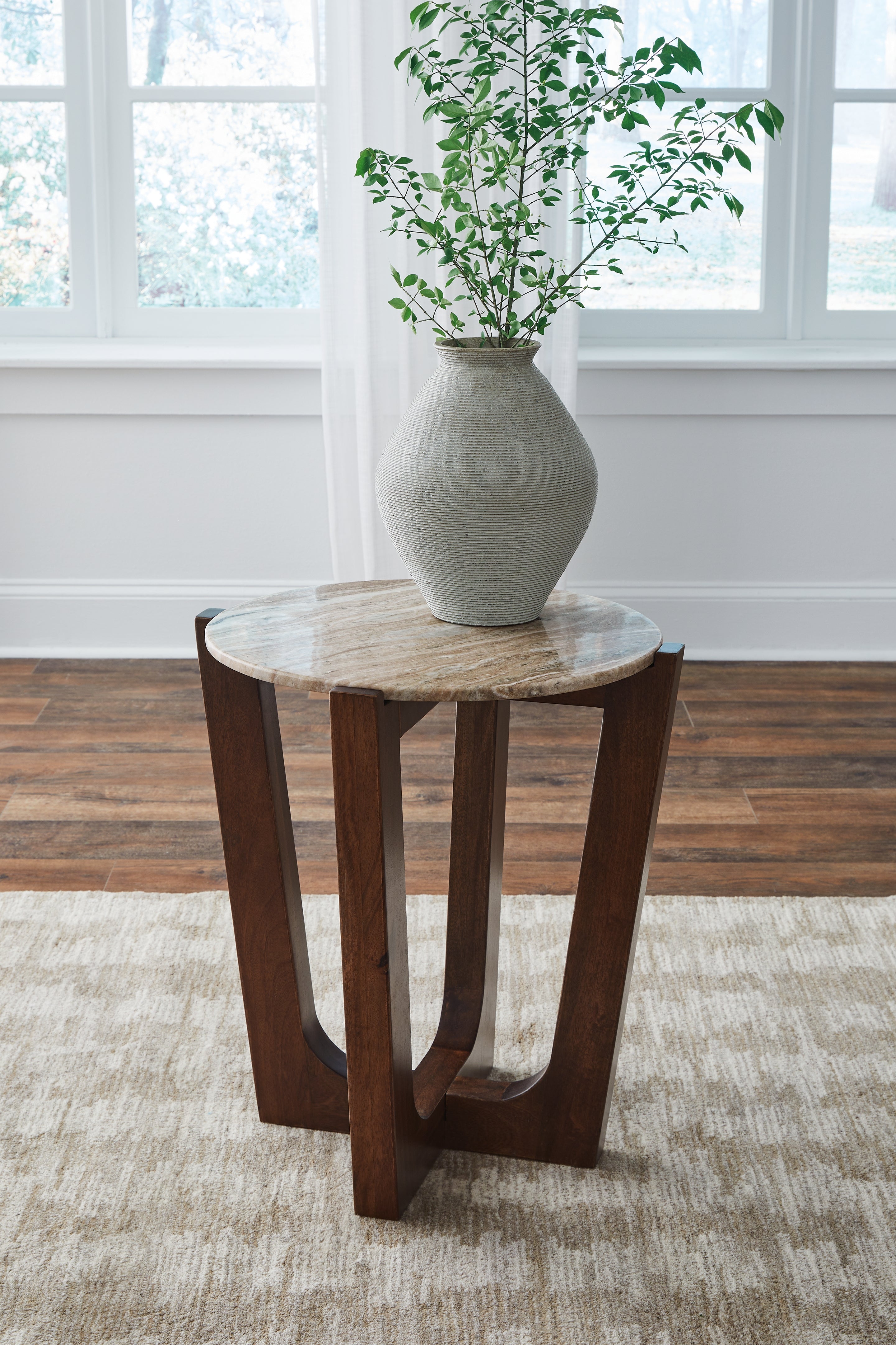 Best Deals Furniture - Ashley Furniture - Tanidore End Table - Round End Table - T667-6