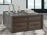 Best Deals Furniture - Ashley Furniture - Kallenny Coffee Table - Square Cocktail Table - T669-8