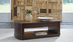Best Deals Furniture - Ashley Furniture - Korestone Lift-Top Coffee Table - Lift Top Cocktail Table - T679-9