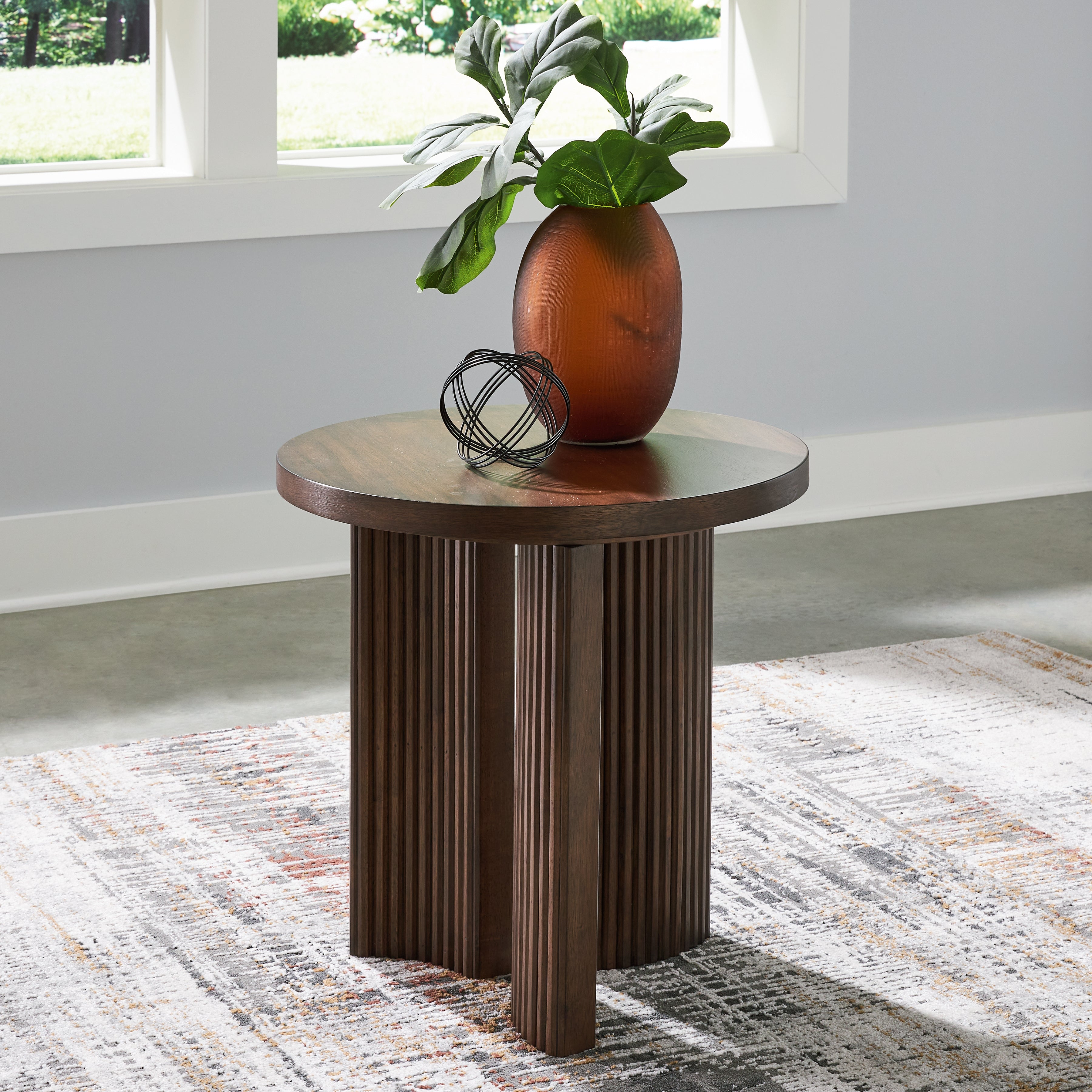Best Deals Furniture - Ashley Furniture - Korestone End Table - Round End Table - T689-6
