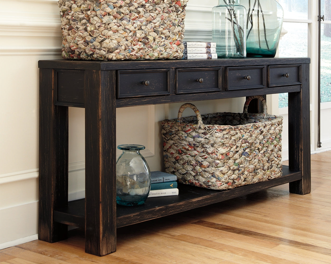 Best Deals Furniture - Ashley Furniture - Gavelston Sofa/Console Table - Sofa Table - T732-4