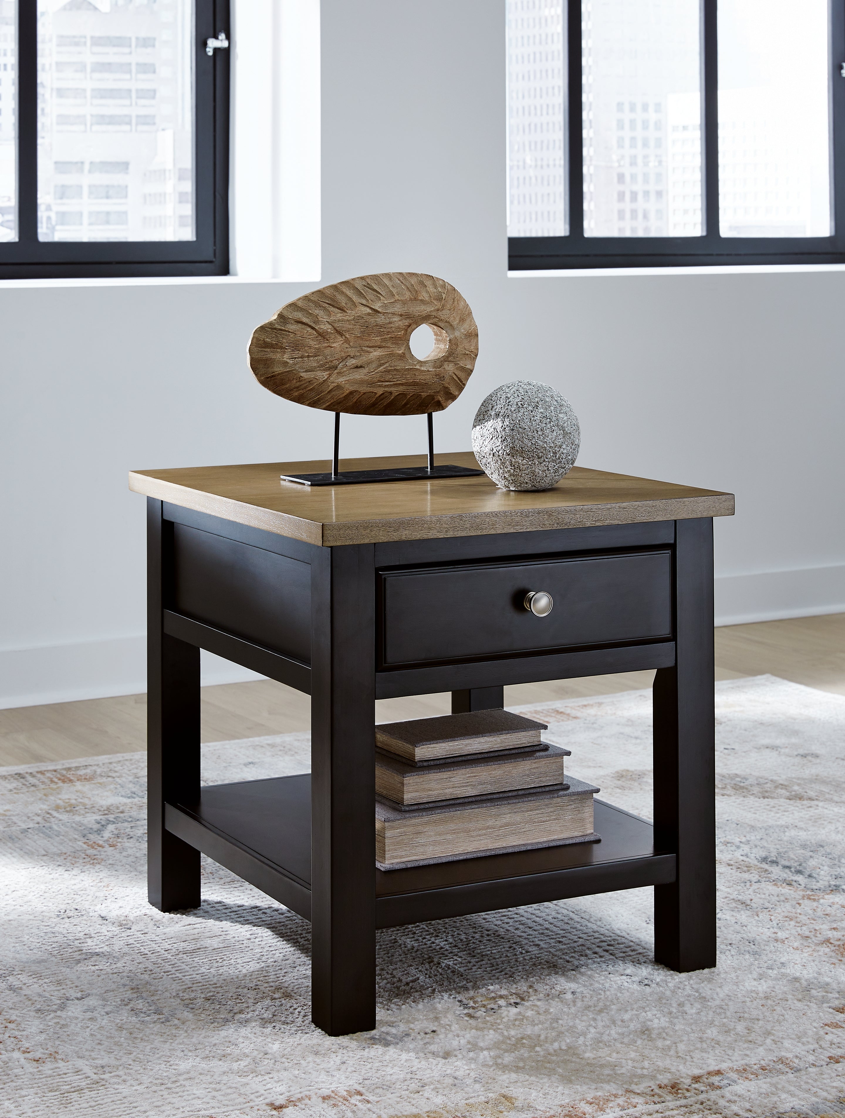 Best Deals Furniture - Ashley Furniture - Drazmine End Table - Rectangular End Table - T734-3