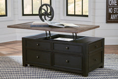 Best Deals Furniture - Ashley Furniture - Tyler Creek Coffee Table with Lift Top - Lift Top Cocktail Table - T736-20