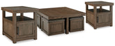 Best Deals Furniture - Ashley Furniture - Boardernest Coffee Table and 2 End Tables - Coffee Table and 2 End Tables - T738T1