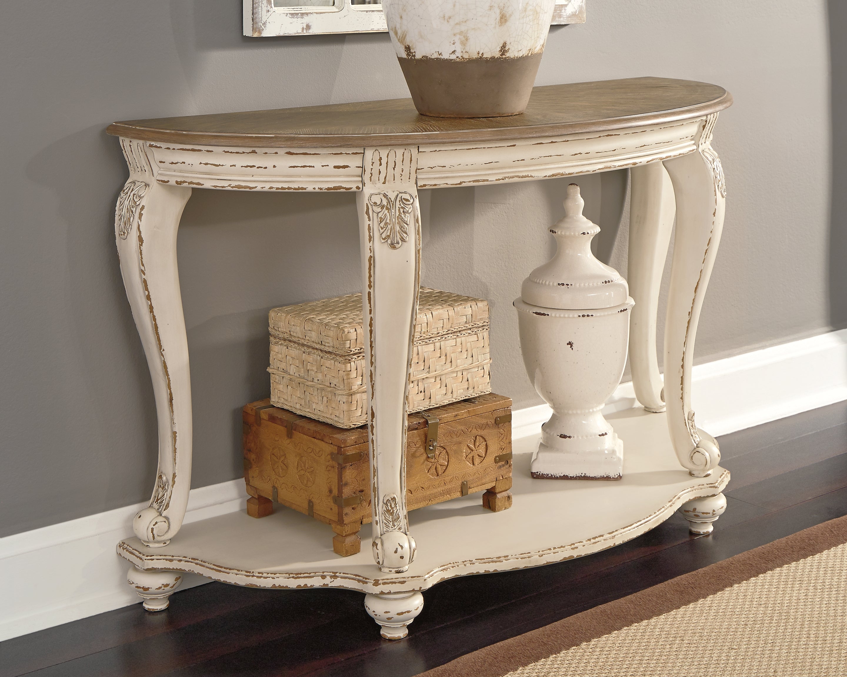 Best Deals Furniture - Ashley Furniture - Realyn Sofa Table - Sofa Table - T743-4