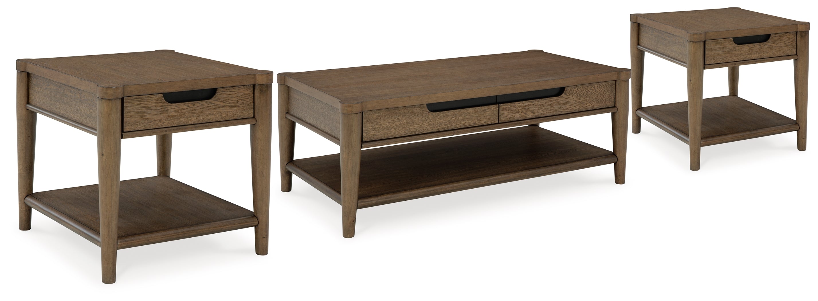 Best Deals Furniture - Ashley Furniture - Roanhowe Coffee Table and 2 End Tables - Coffee Table and 2 End Tables - T769T1