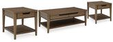 Best Deals Furniture - Ashley Furniture - Roanhowe Coffee Table and 2 End Tables - Coffee Table and 2 End Tables - T769T1