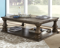 Best Deals Furniture - Ashley Furniture - Johnelle Coffee Table - Rectangular Cocktail Table / Gray - T776-1