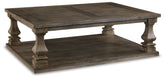 Best Deals Furniture - Ashley Furniture - Johnelle Coffee Table - Rectangular Cocktail Table / Gray - T776-1