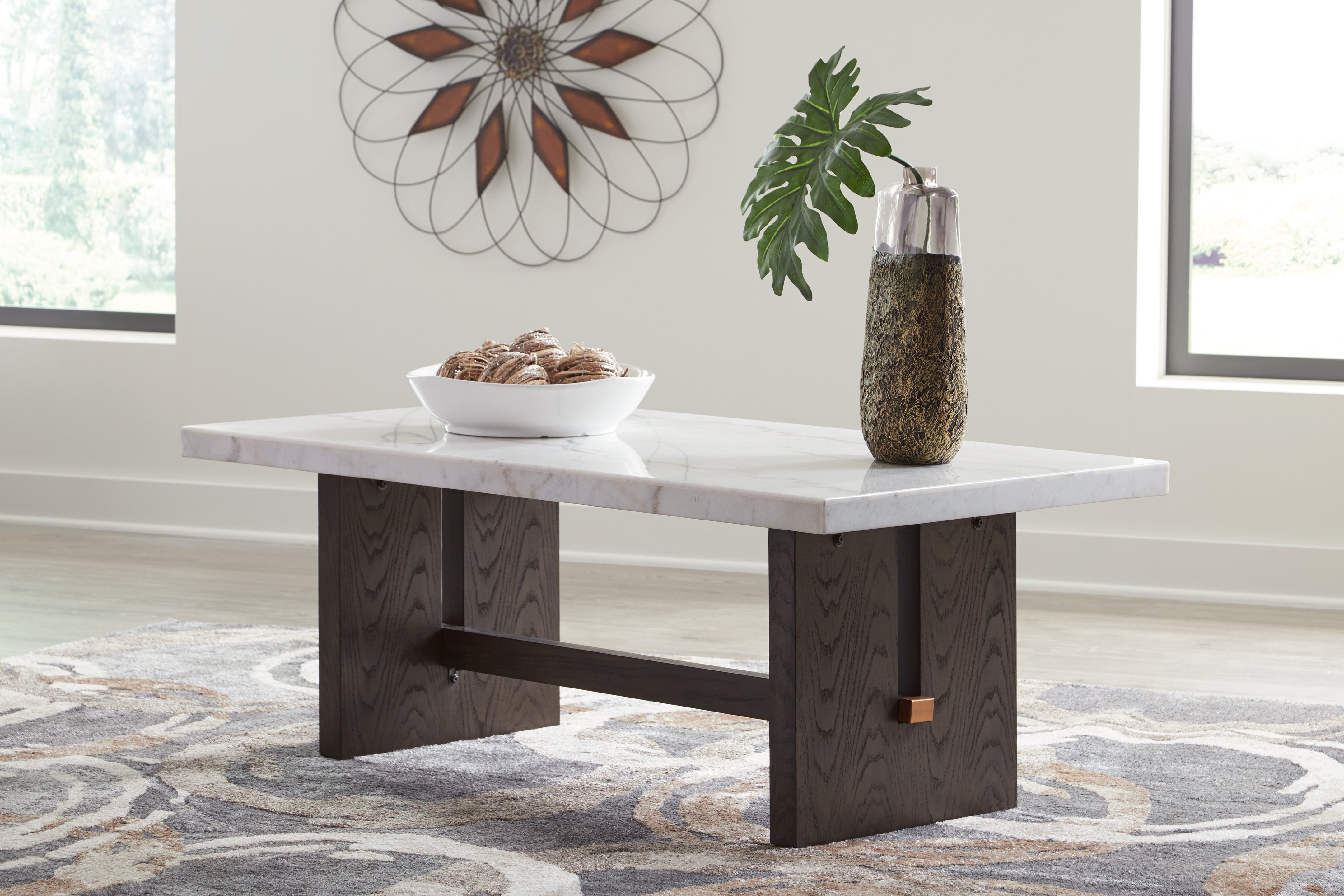 Best Deals Furniture - Ashley Furniture - Burkhaus Coffee Table - Rectangular Cocktail Table - T779-1