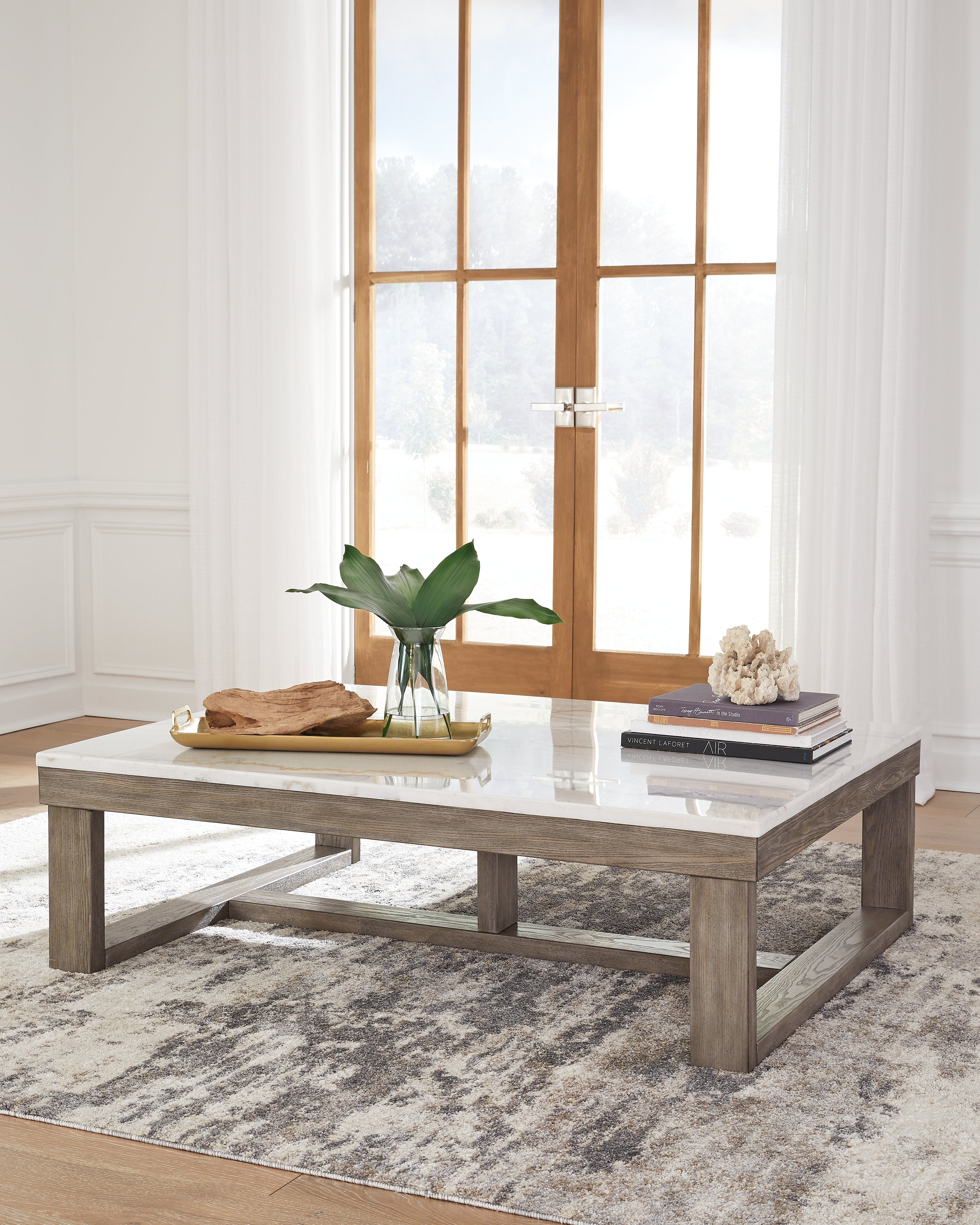 Best Deals Furniture - Ashley Furniture - Loyaska Coffee Table - Rectangular Cocktail Table - T789-1