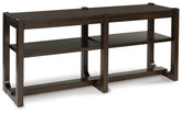 Best Deals Furniture - Ashley Furniture - Breckington Sofa Table - Sofa Table / Dark Brown - T856-4