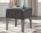 Best Deals Furniture - Ashley Furniture - Todoe End Table with USB Ports & Outlets - Rectangular End Table - T901-3