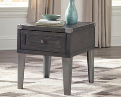 Best Deals Furniture - Ashley Furniture - Todoe End Table with USB Ports & Outlets - Rectangular End Table - T901-3