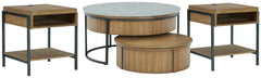 Best Deals Furniture - Ashley Furniture - Fridley Coffee Table and 2 End Tables - Coffee Table and 2 End Tables - T964T1