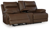Best Deals Furniture - Ashley Furniture - VonRyan Power Reclining Loveseat - PWR REC Loveseat/CON/ADJ HDRST / Tobacco - U1040018