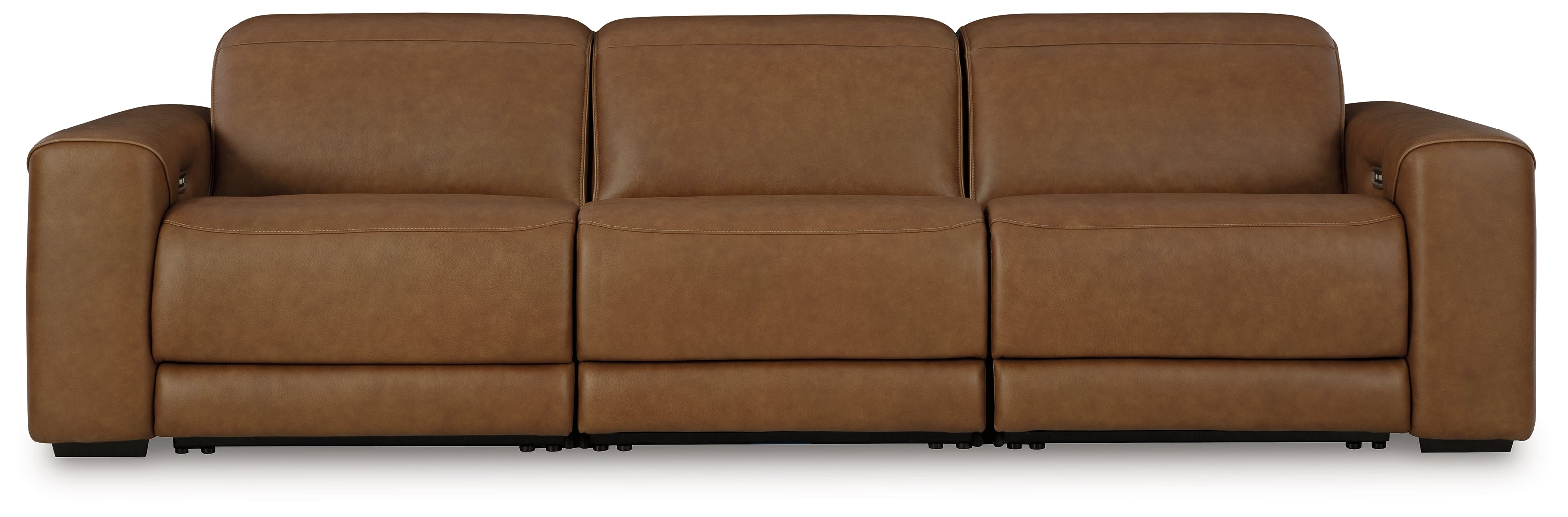 Best Deals Furniture - Ashley Furniture - Magic Man 3-Piece Power Reclining Sectional Sofa - 3-Piece Power Reclining Sectional Sofa / Caramel - PCU10700S9