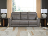Best Deals Furniture - Ashley Furniture - 5Z-Comfort Power Reclining Sofa - PWR REC Sofa with ADJ Headrest - PCU1090015
